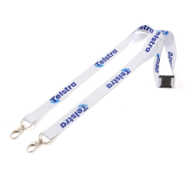 (Express) Full Colour Double Clip Deluxe Lanyards
